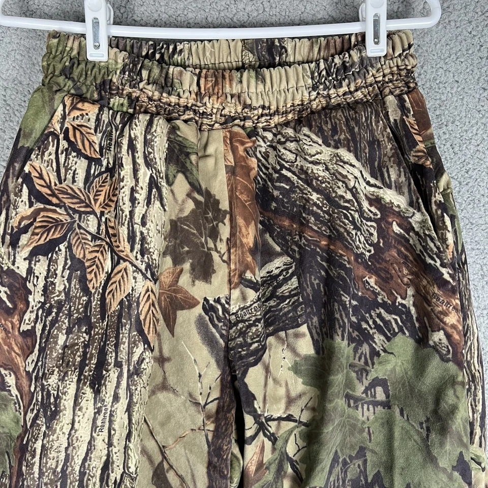 Vintage Cabelas Dry Plus Realtree Camo Pants Fleece Lined Size M Micro Fleece - Image 2 of 4