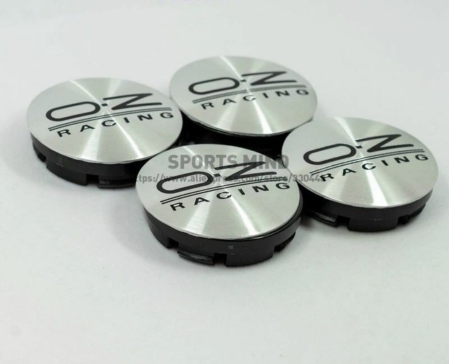 4 Pcs OZ Racing O.Z Style 56mm/52mm JDM Japan Silver F1 BLACK Wheel