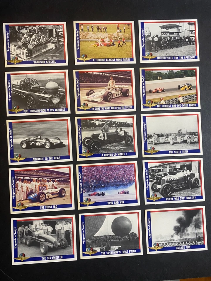 Legends of Indy - 1991 Collegiate Collection Indy Car Racing Card Lot #1-72 - Image 4 of 4