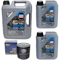 MotoröL Set Top Tec 4600 5W-30 Liqui Moly 7 Liter + ÖLfilter FüR Lancia Kappa