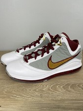 Nike Mens Lebron 7 MVP 2020 White Bronze Team Red Cavs Anniversary Shoes Sz 11