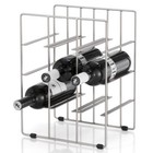 Blomus Wine Rack Pilare for 9 Bottles, Bottle Rack, Matt Steel Nickled, 68487