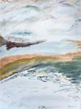 Original Artwork Abstract Landscape Painting "Escape" by Matt Makela Oil /Canvas