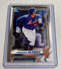 2021 Bowman Draft Chrome #BDC-112- FRANCISCO ALVAREZ Rookie RC Card.. rookie card picture