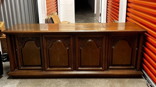 Sylvania SC-193C record player console with AM/FM radio Dual 1019 Vintage 1966