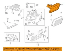 Used Air Cleaner Assembly fits: 2004 Mitsubishi Galant 3.8L 6 cylinder Grade A
