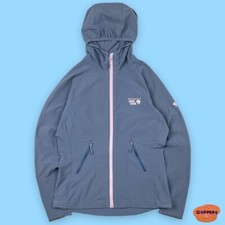 Womens Mountain Hardwear Softshell Windproof Jacket Grey/pink Size Medium