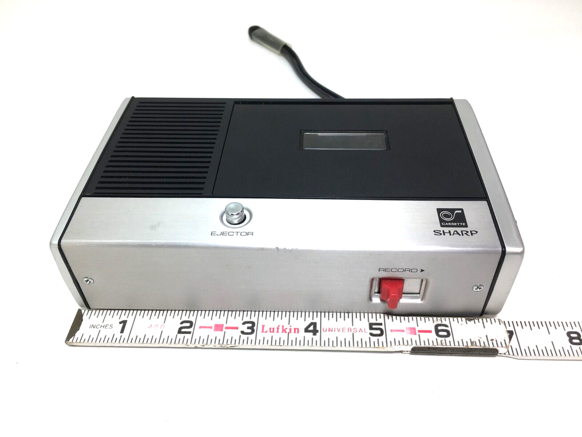 Vintage Sharp RD-406 IC Cassette Tape Recorder w/ Original Box
