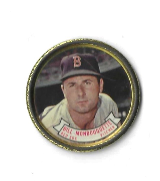 Bill Monbouquette  Boston Red Sox 1964 topps Coin #47