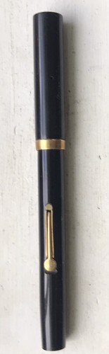 Vintage Black Waterman 52 Fountain Pen Missing Clip on Cap AS IS for Parts
