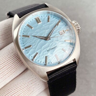 NH35 Mechanical Men Watch 20ATM Waterproof 40mm Blue Dial Sapphire Auto Date