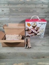 Tabletops Unlimited Ice Cream 101 Bowls & Banana Boats 9 Pieces Philippe Richard