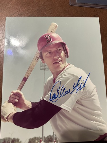 Boston Red Sox Signed Photo Lot (10) Rice, Fisk, Lynn etc. JSA Cert  - Bild 2 von 11