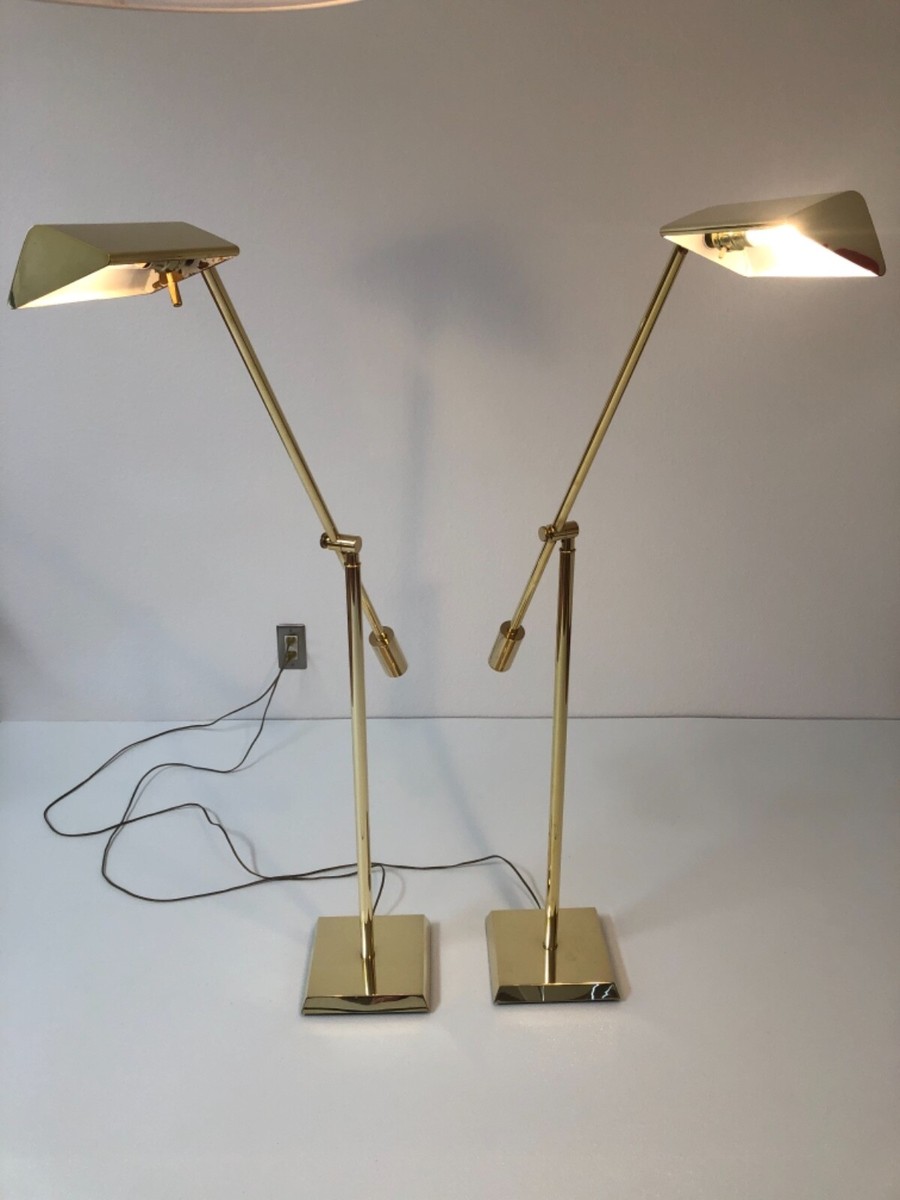 Frederick Cooper Brass Floor Lamp, Mid Century Modern, Laurel