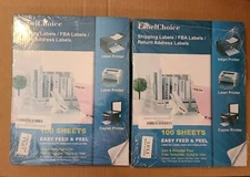 1.5" x 1.5" square sticker Labels - 24 per sheet 100 Sheets Inkjet Laser 2 Boxes