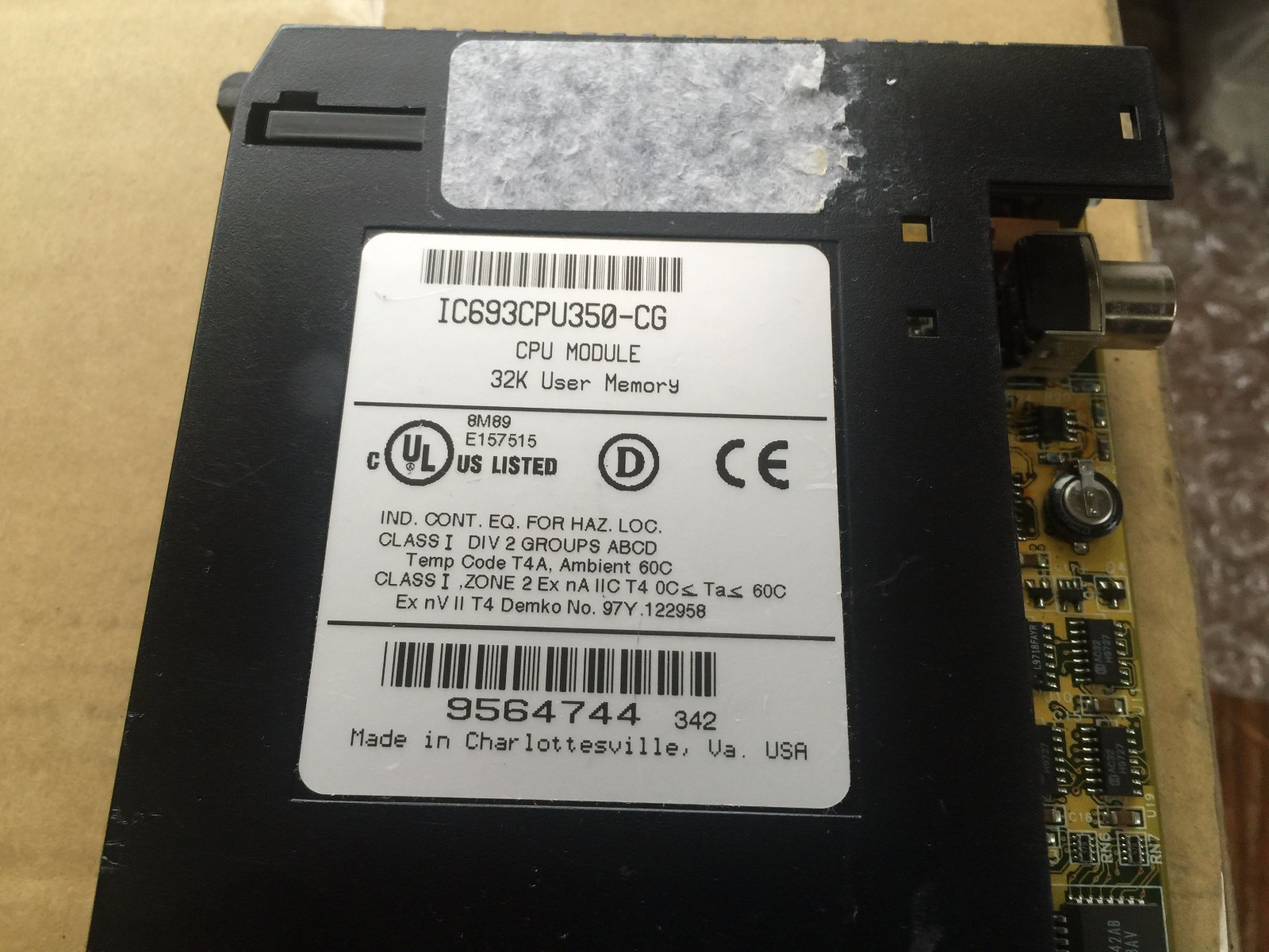 FANUC IC693CPU350-CG CPU MODULE 32K USER MEMORY