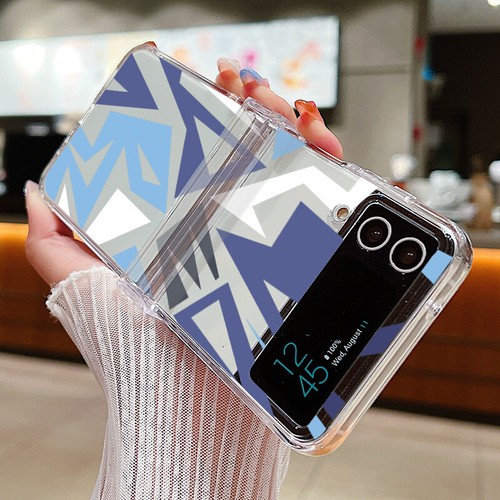 For Samsung Galaxy Z Flip6 5 4 3 Shockproof Clear Patterned PC Case Hinge Cover - Picture 12 of 20