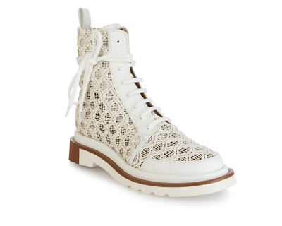 Authentic Fabi  Leather Italian Designer Shoes White