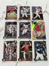 (9) 2025 Topps Series 1 Card Lot Free Ship Ben Rice RC Guerrero Acuna Taillon