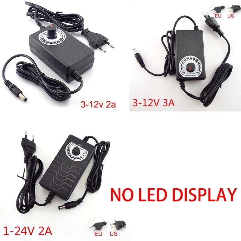 Adjustable AC To DC 12V Power Supply Adapter 3V 6V 9V 12V 24V 15V 2A  converter - Image 3 of 4