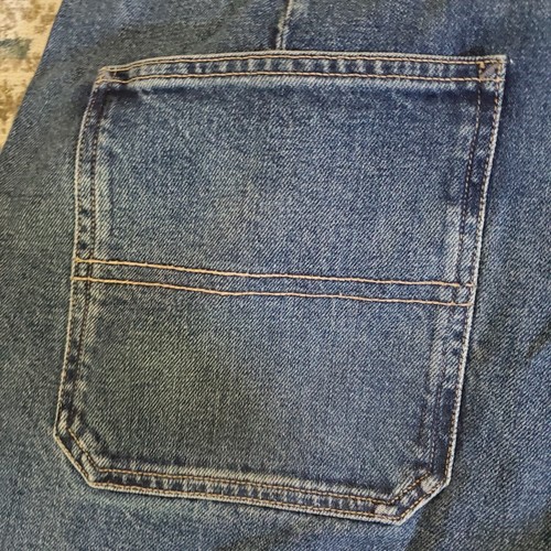 Vintage Tommy Hilfiger Herren Tommy Jeans 34x34 Blau Denim Retro Botton Up - Bild 12 von 13