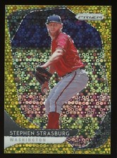 Steven Strasburg /10 #93 2020 Panini Prizm Gold Donut Circles Disco Prizm Card