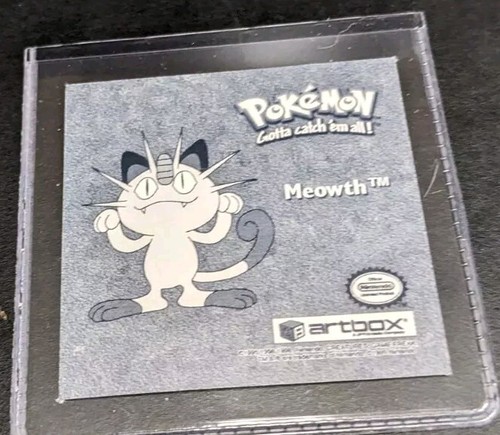 Meowth Pr10 - Team Rocket PoKemon Artbox Series 1 Silver Prism Holo Sticker 1999 - Bild 2 von 2