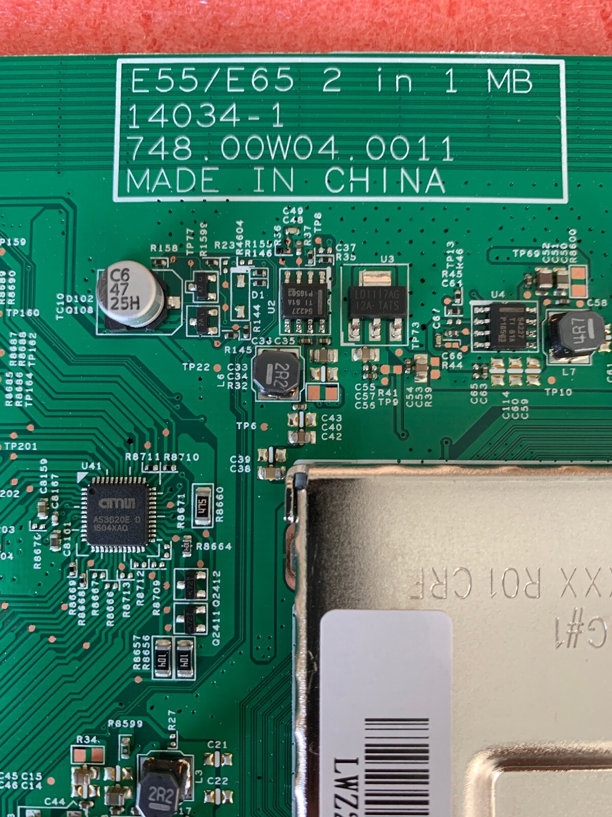 PLACA PRINCIPAL VIZIO Y8387078S Para Televisor LED D60-D3 (serie