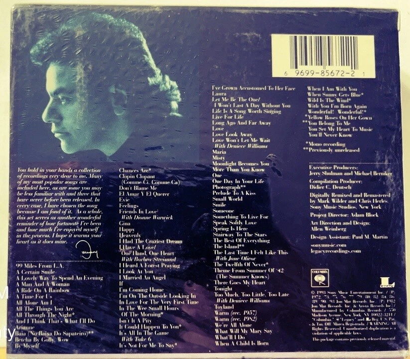 RARE 4CDs Box Set No Longer Made The Music Johnny Mathis 86 Songs 96 Pages Book - Image 2 of 2