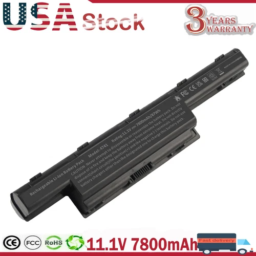 Battery for Acer Aspire 4551 4741g 5741 AS10D31 AS10D41 AS10D51 AS10D61 7800mAh 