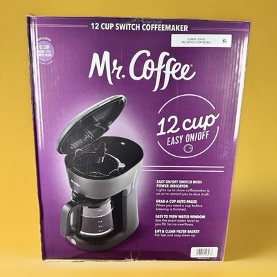 Coffee Maker, 12 Cups, with Auto Pause and Glass Carafe