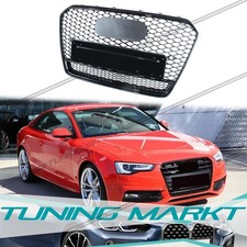 Wabengrill Kühlergrill Schwarz für AUDI A5 8T S5 Coupe Sportback 2012-2016 MOPF