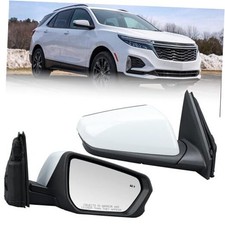 Passenger Side Mirror Compatible with 2018-2024 Chevy Equinox GMC R-8Pins White