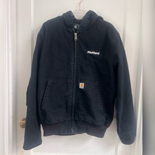 Carhartt Black J130 Hooded Jacket Size L real real one