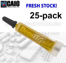 25 pack -FRESH STOCK CAIG DeoxIT GOLD 100 solution, 2mL Squeeze Tube, G100L-2C