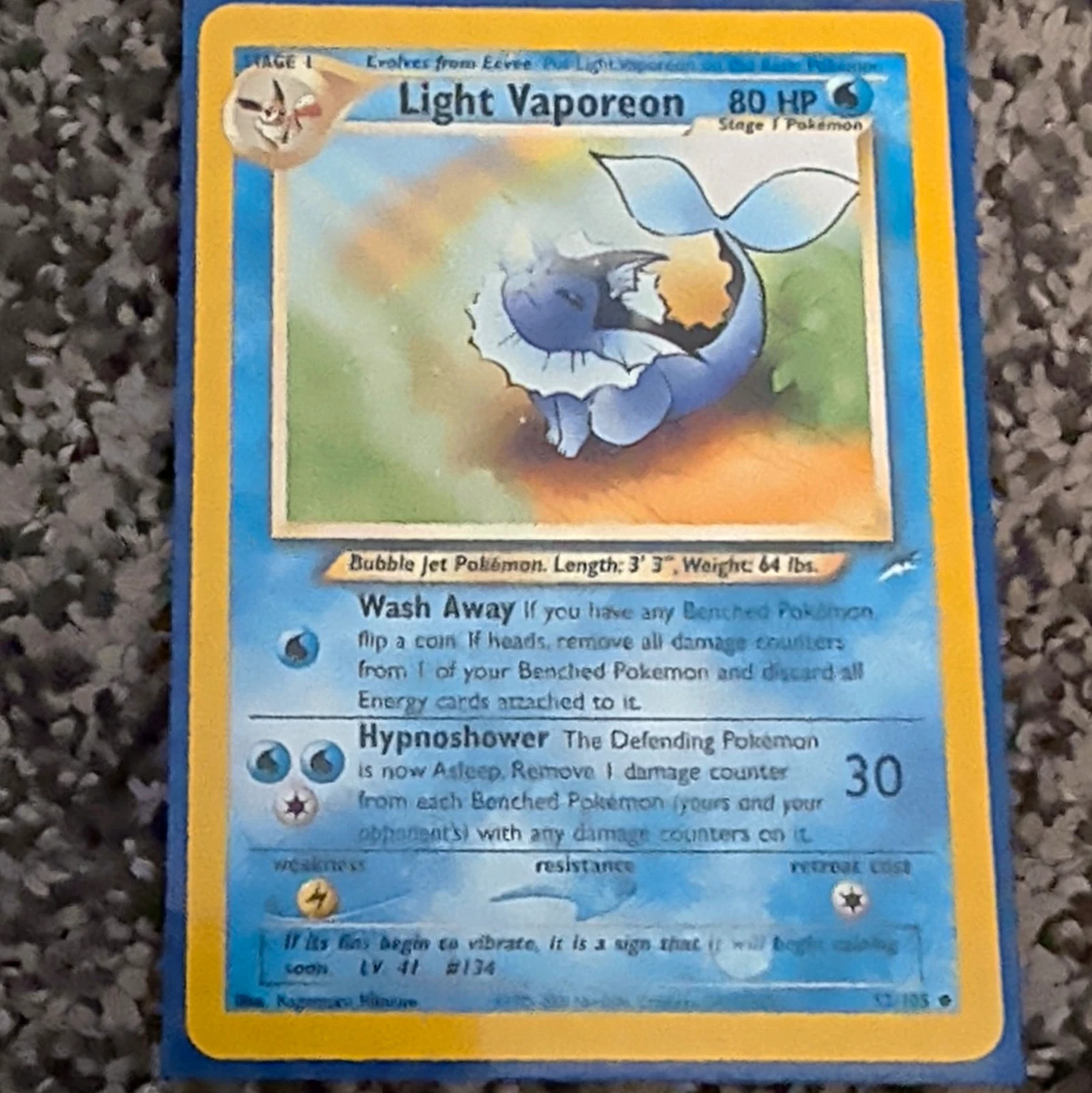 25+ Light Vaporeon 52/105 Neo Destiny for sale | Updated Oct 2026