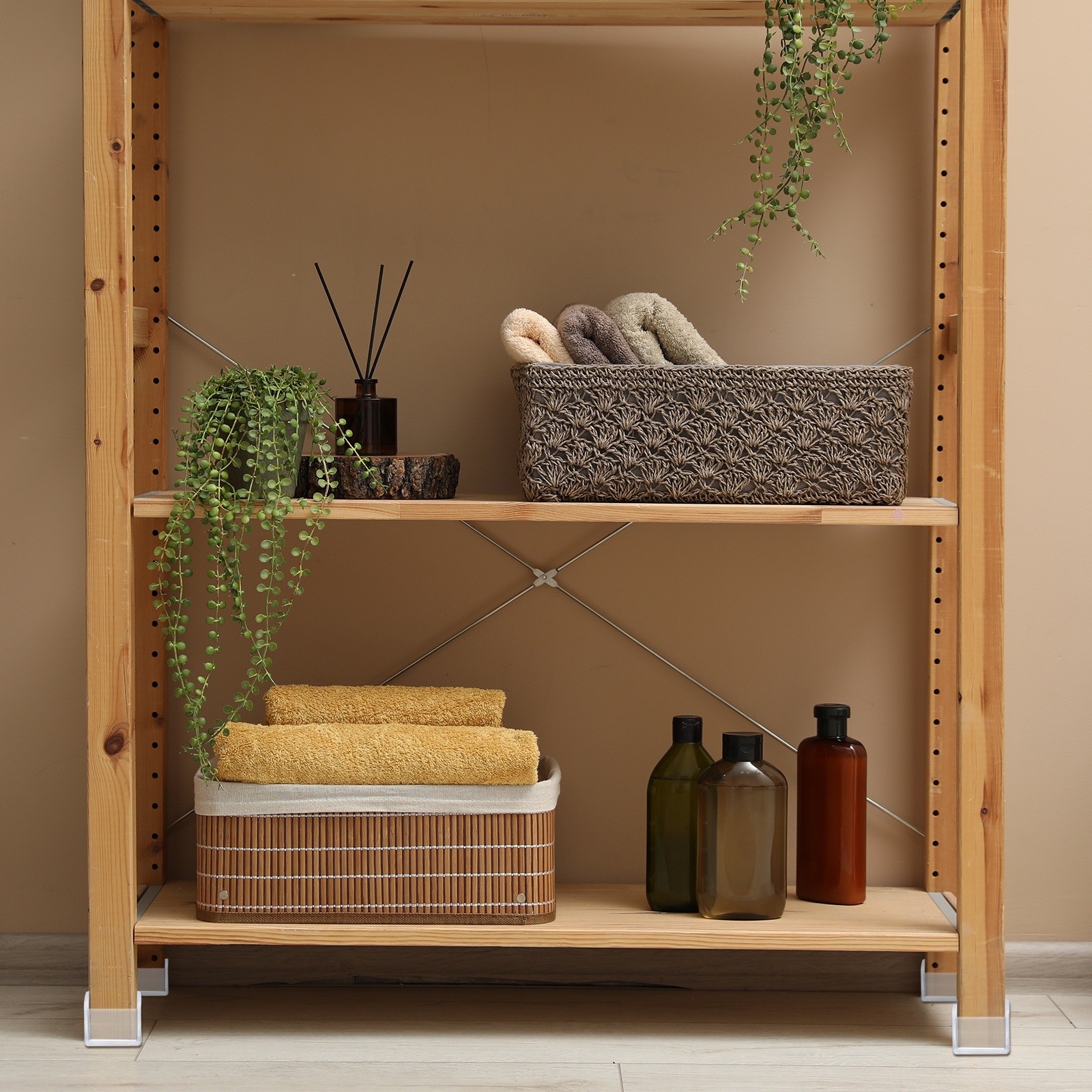 12 Pcs Chair Leg Protectors, 1 x 1.8 Inch Rectangle PVC Chair Leg Caps, Clear