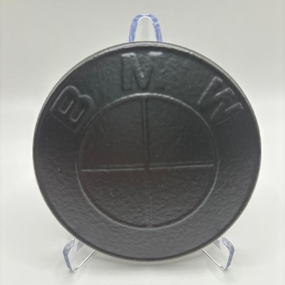 BMW Emblem Matte Black Chipping Paint Used Authentic Replacement Vehicle Part