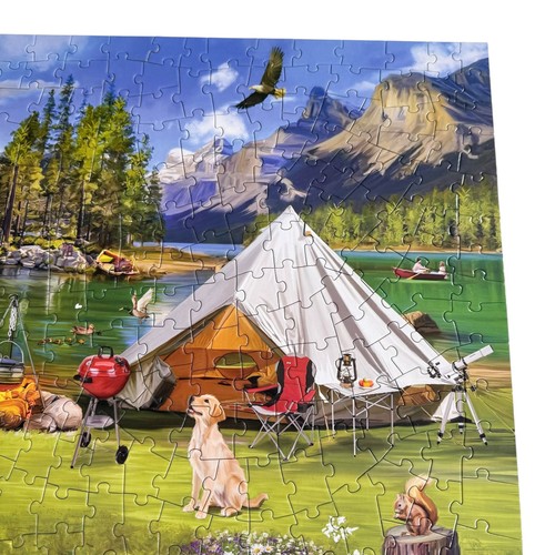 Bits And Pieces Lac Camping Eau Innis 300 Pièces Puzzle Complet - Photo 4 sur 5
