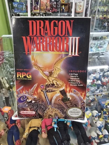 Dragon Warrior III 3 (Nintendo NES, 1992) RPG Game Box Manual RARE Tested Works