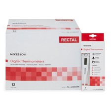 McKesson Oral & Rectal Digital Thermometer Stick LCD Display 16-413RGM 1 Each