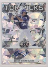 2021 Leaf Metal Draft Top Picks Silver Crystals Benny Montgomery Auto 0m0g