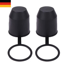 2x Abdeckkappe Schutzkappe Anhängerkupplung mit Ring Kupplung Kappe AHK Set