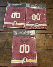 LOT OF 3 NFL JUMBO STRETCHABLE BOOK COVER REDSKINS