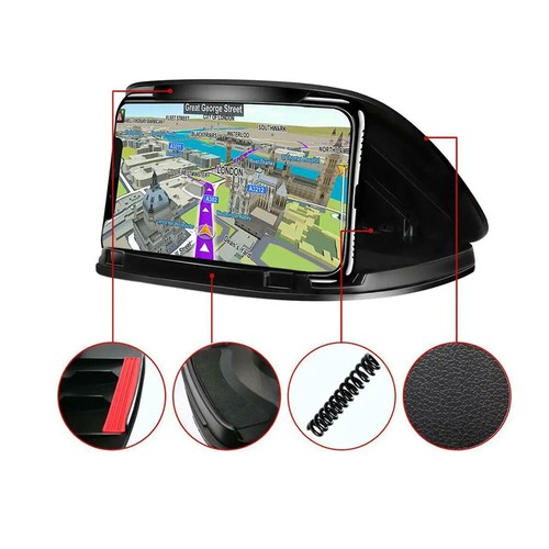Car Dashboard Phone Holder Clip GPS Mount Stand Display Phone Supports Universal - Picture 2 of 11