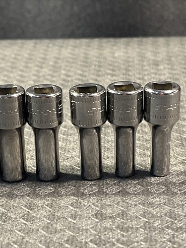 Nice Snap-On Tools 1/4" Drive 14pc METRIC SEMI-DEEP (6 point) Socket SET 4-15mm - Picture 19 of 24