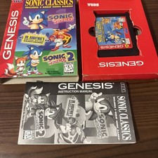 Sonic Classics (Sega Genesis, 1997) Complete In Box