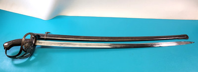 Argentine Cavalry Model 1898 Saber Sword + Scabbard WKC Solingen TR1502