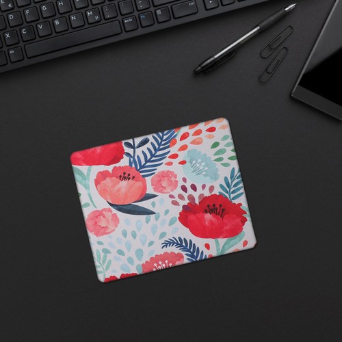 4 Pcs Rutschfestes Mauspad Mädchen Schreibtisch-Mauspad Pflanzen Mousepads - 第 10/10 張圖片