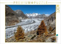 Calvendo Puzzle Autumn At The Aletsch Glacier In Switzerland | 1000 Pieces, Fini
